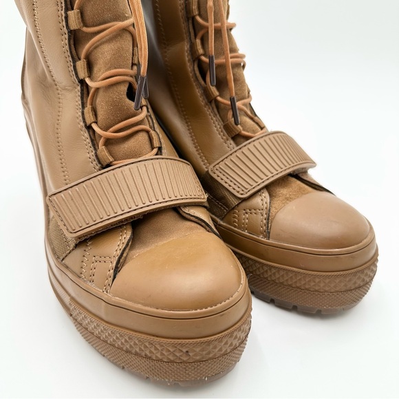 Converse GR82 Hi Top Glove Brown Mountain Club Leather Platform Combat Boots - Picture 3 of 11